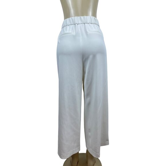 H&M Women's White Straight Pants Sz 10 - NWT - Picture 4 of 8